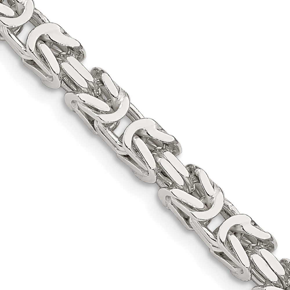 FJC Finejewelers 925 Sterling Silver Byzantine Chain 26 Inches x 4.25 mm