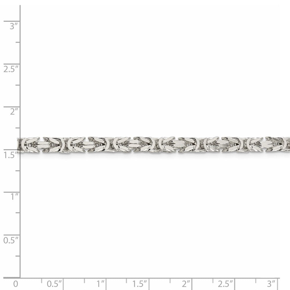FJC Finejewelers 925 Sterling Silver Byzantine Chain 26 Inches x 4.25 mm