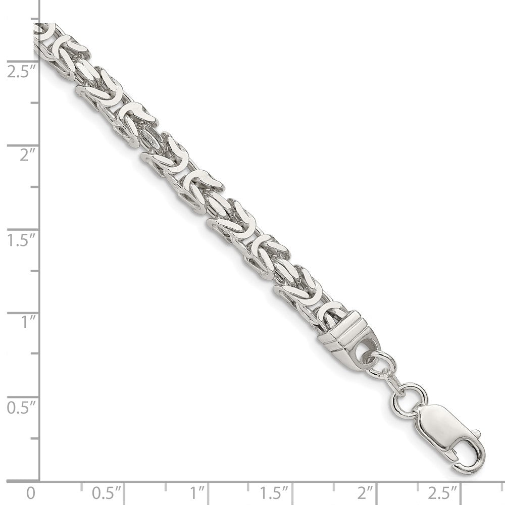 FJC Finejewelers 925 Sterling Silver Byzantine Bracelet Chain 8 Inches x 4.25 mm