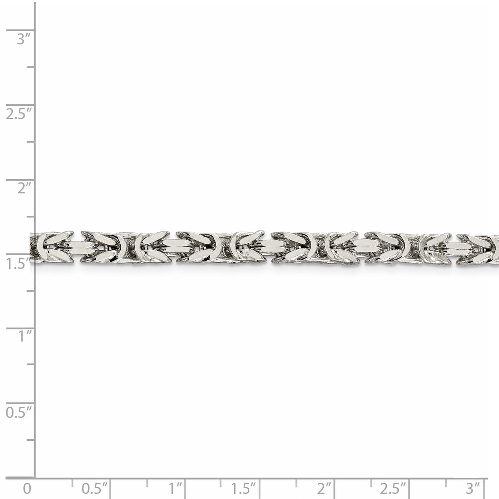 FJC Finejewelers 925 Sterling Silver Byzantine Chain 24 Inches x 5 mm