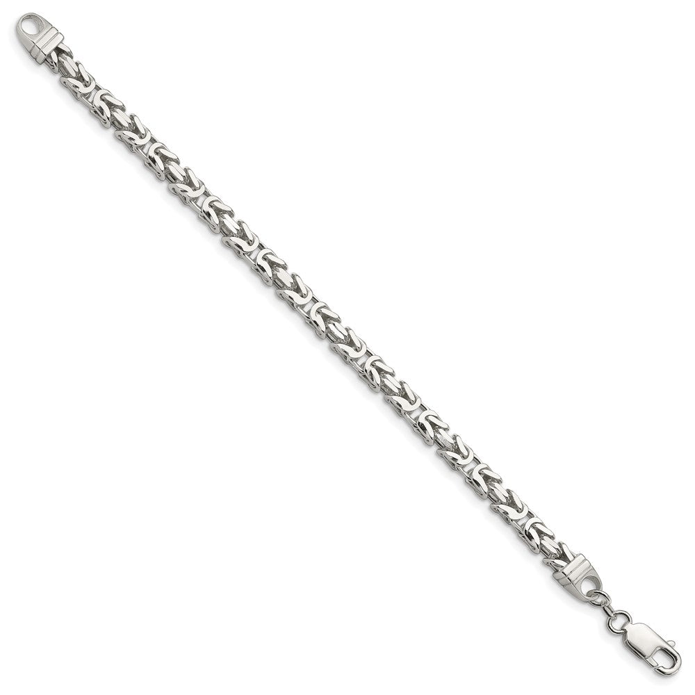 FJC Finejewelers 925 Sterling Silver Byzantine Bracelet Chain 8 Inches x 5 mm