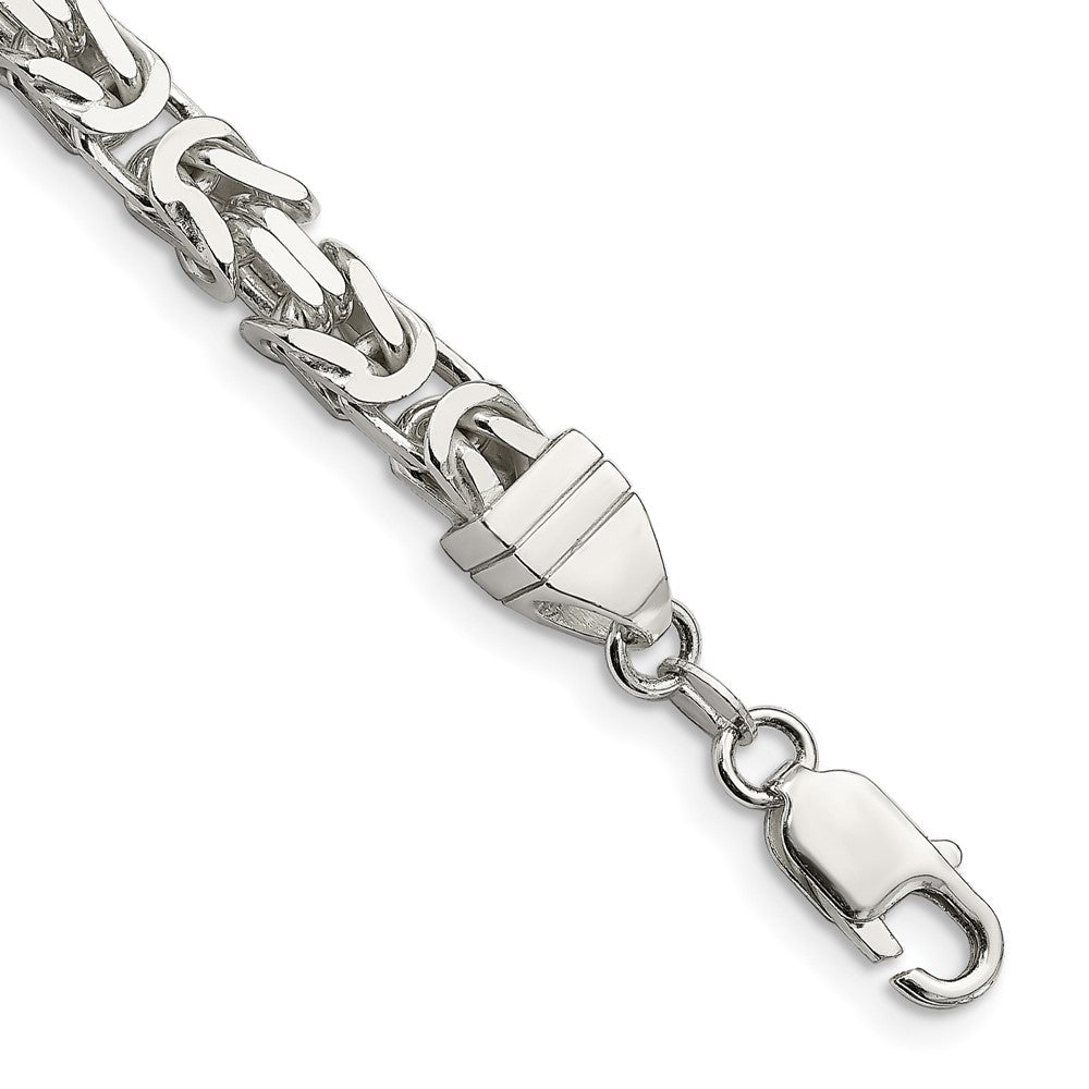 FJC Finejewelers 925 Sterling Silver Byzantine Bracelet Chain 8 Inches x 6 mm