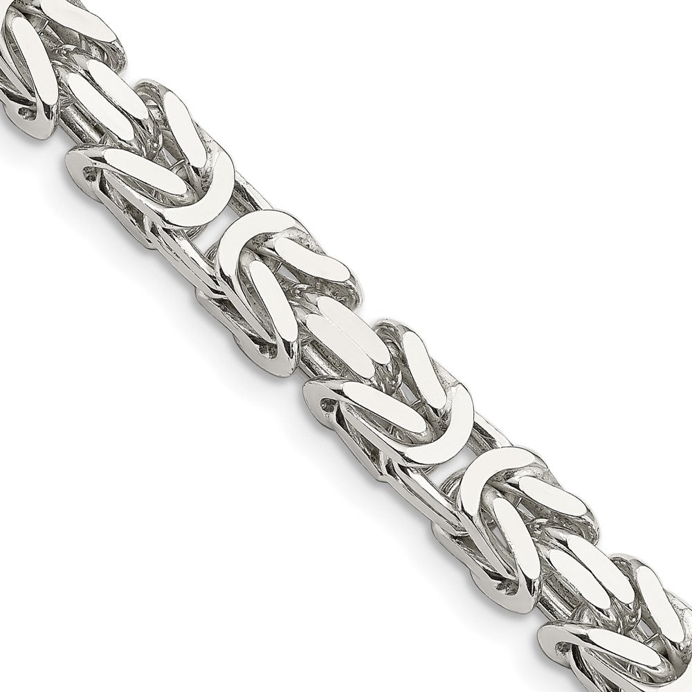 FJC Finejewelers 925 Sterling Silver Byzantine Chain 22 Inches x 7.5 mm