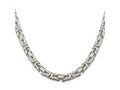 FJC Finejewelers 925 Sterling Silver Byzantine Chain 24 Inches x 7.5 mm