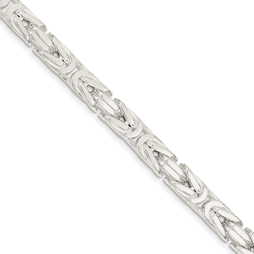 FJC Finejewelers 925 Sterling Silver Byzantine Bracelet Chain 9 Inches x 8.25 mm