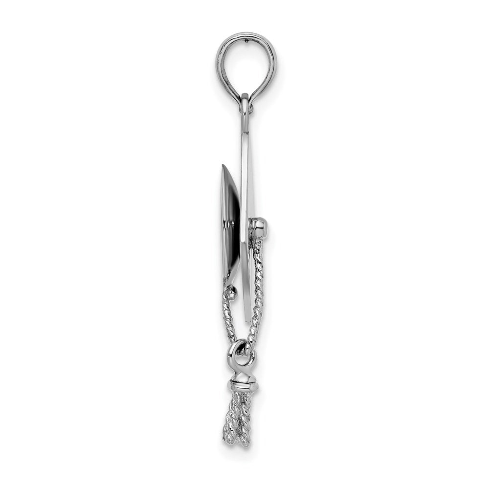 FJC Finejewelers 925 Sterling Silver Polish 3D Moveable Tassel Graduation Cap Charm 15 mm