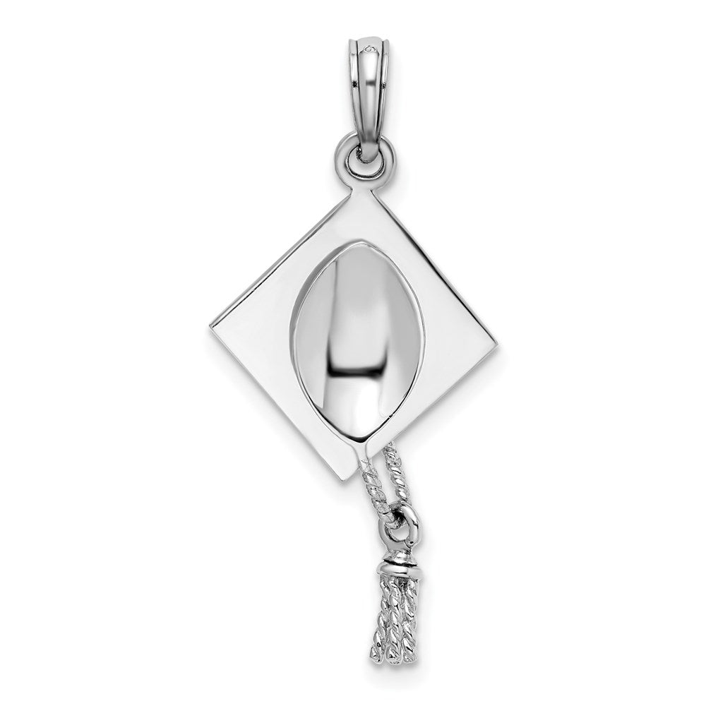 FJC Finejewelers 925 Sterling Silver Polish 3D Moveable Tassel Graduation Cap Charm 15 mm