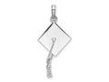 FJC Finejewelers 925 Sterling Silver Polish 3D Moveable Tassel Graduation Cap Charm 15 mm
