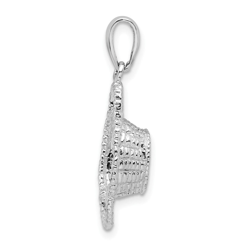 FJC Finejewelers 925 Sterling Silver d Polished 3D Double Handle Basket Charm 27 x 8 mm