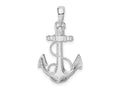 FJC Finejewelers 925 Sterling Silver d Polished/Textured Anchor with Rope Charm 26 x 15 mm