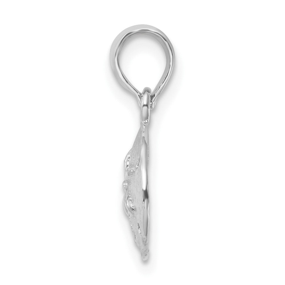 FJC Finejewelers 925 Sterling Silver d Polished/Textured Small Sand Dollar Charm 17 x 10 mm