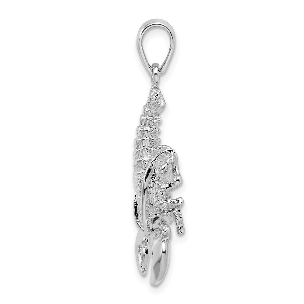FJC Finejewelers 925 Sterling Silver Rhodium Plated Polished Moveable Lobster Charm 35 x 13 mm