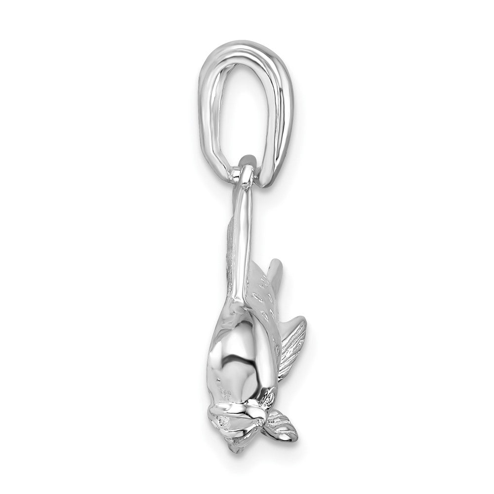 FJC Finejewelers 925 Sterling Silver Rhodium Plated Polished Mahi Mahi Fish Charm 27 x 42 mm