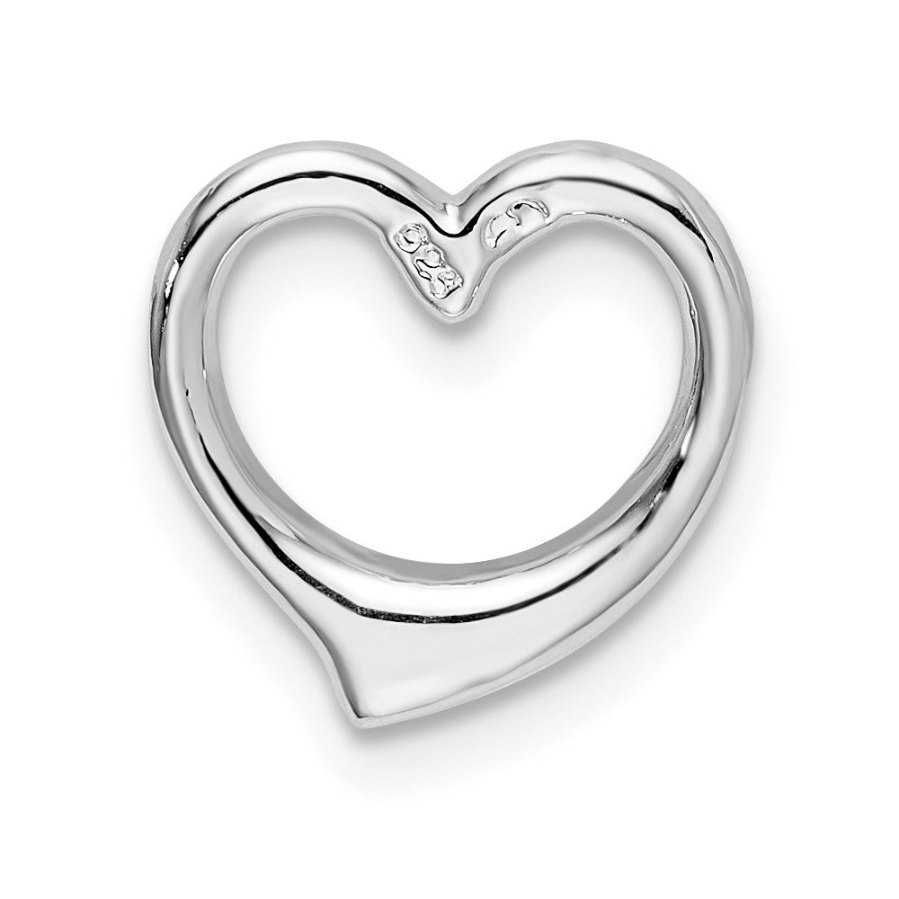 FJC Finejewelers 925 Sterling Silver Polished Heart Slide