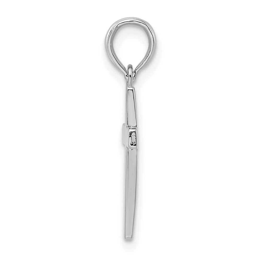 FJC Finejewelers 925 Sterling Silver Polished Cross Charm 10 mm