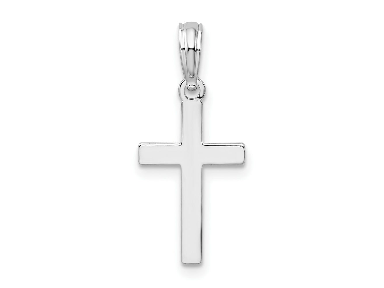 FJC Finejewelers 925 Sterling Silver Polished Cross Charm 10 mm