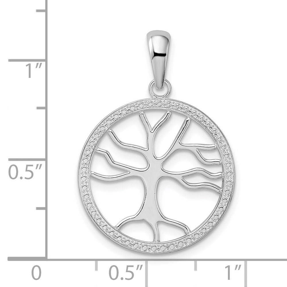 FJC Finejewelers 925 Sterling Silver d Polished Large Cut-out Tree of Life Charm 20 mm