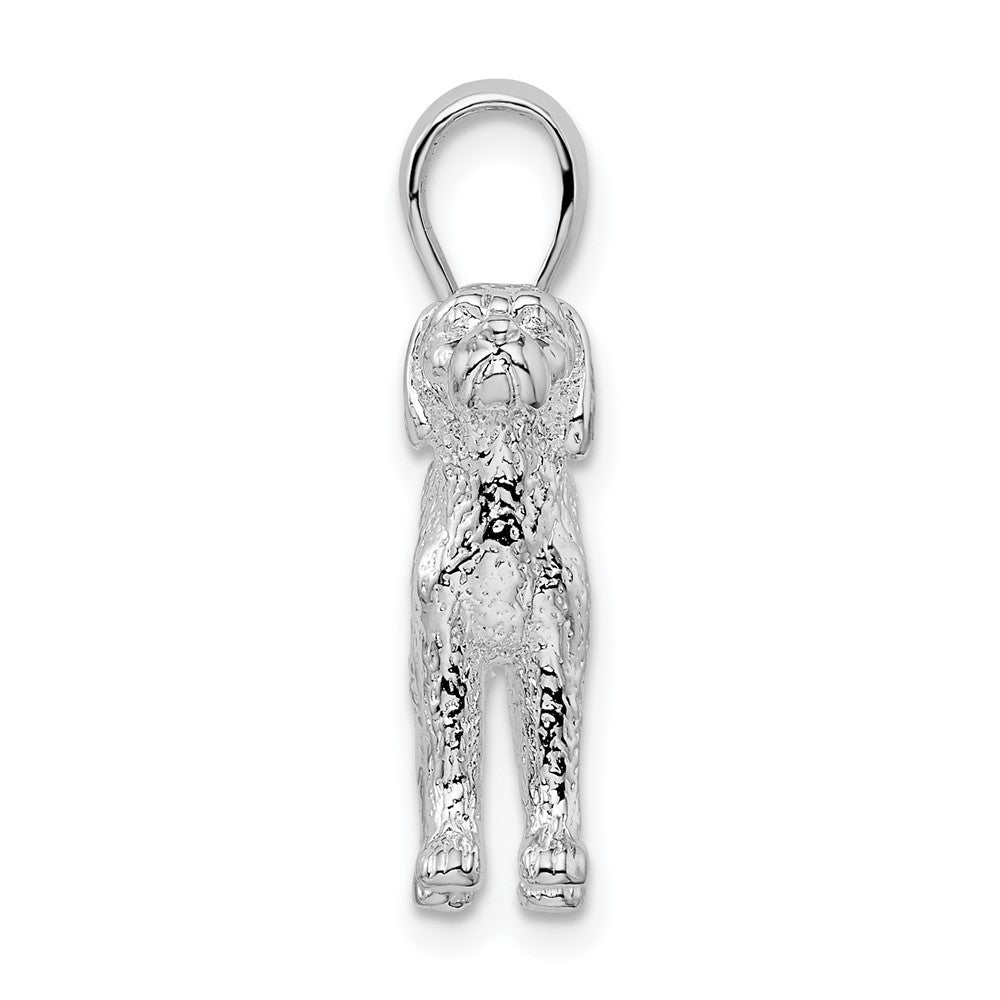 FJC Finejewelers 925 Sterling Silver Rhodium Plated Textured 3D English Pointer Dog Charm 19 mm