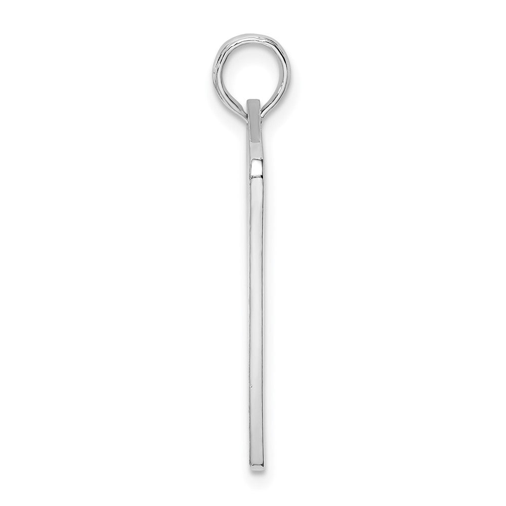 FJC Finejewelers 925 Sterling Silver Rhodium Plated St. Thomas License Plate Charm 28 x 17 mm