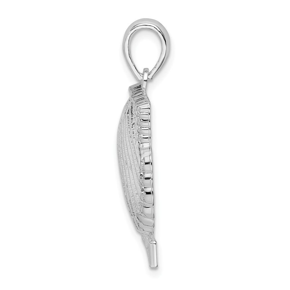 FJC Finejewelers 925 Sterling Silver d Polished St. Thomas Scallop Shell Charm 29 x 17 mm