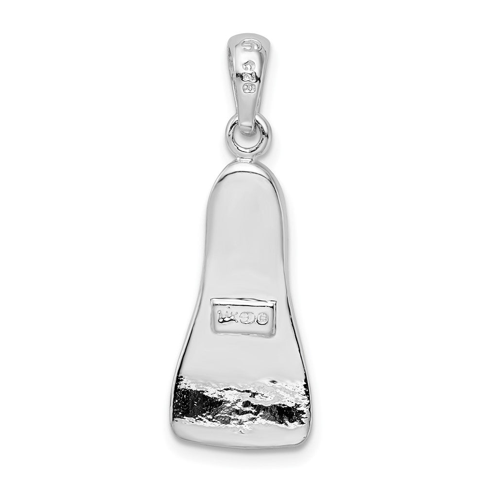 FJC Finejewelers 925 Sterling Silver Rhodium Plated Polished 3D Scuba Flipper Charm 30 x 10 mm