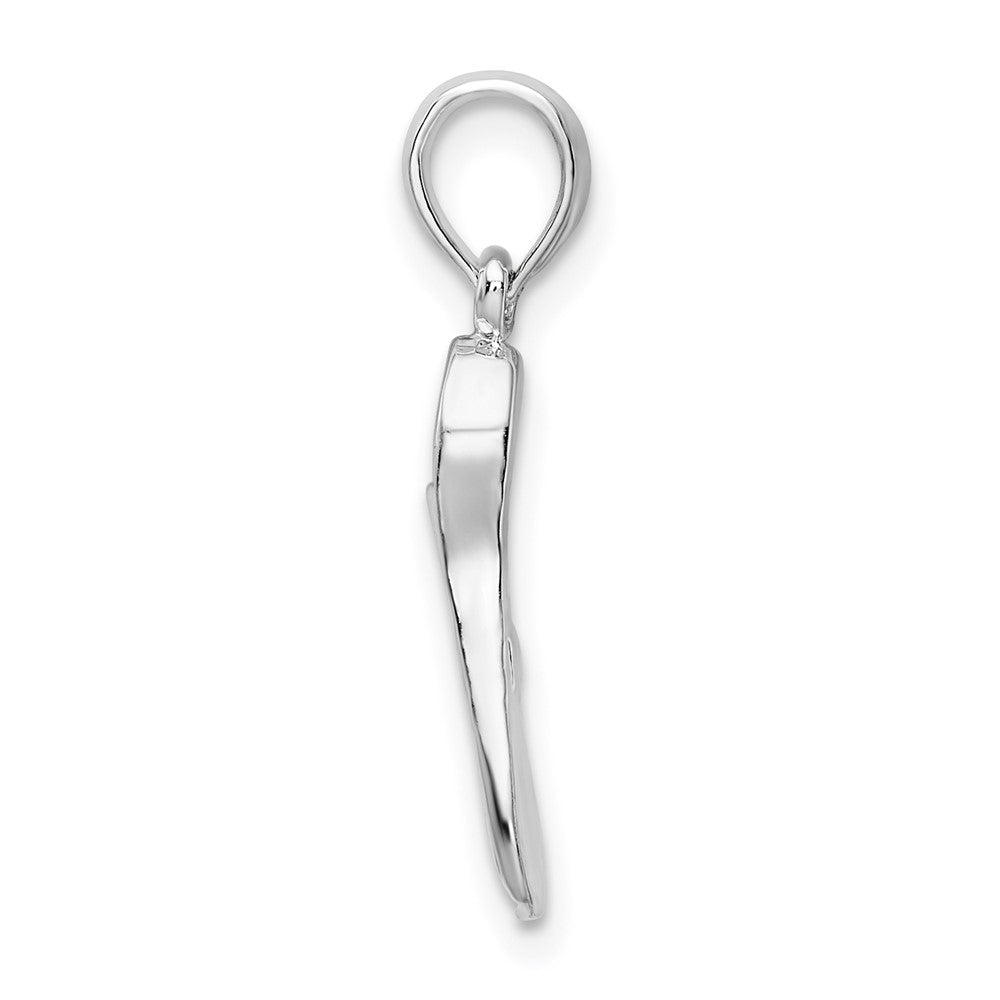 FJC Finejewelers 925 Sterling Silver Polished 3D Scuba Flipper Charm 22 x 7 mm