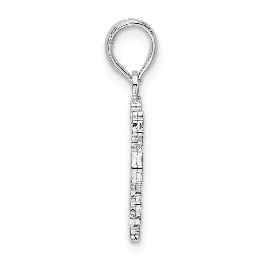 FJC Finejewelers 925 Sterling Silver Polished Cut-out Snowflake Charm 13 mm