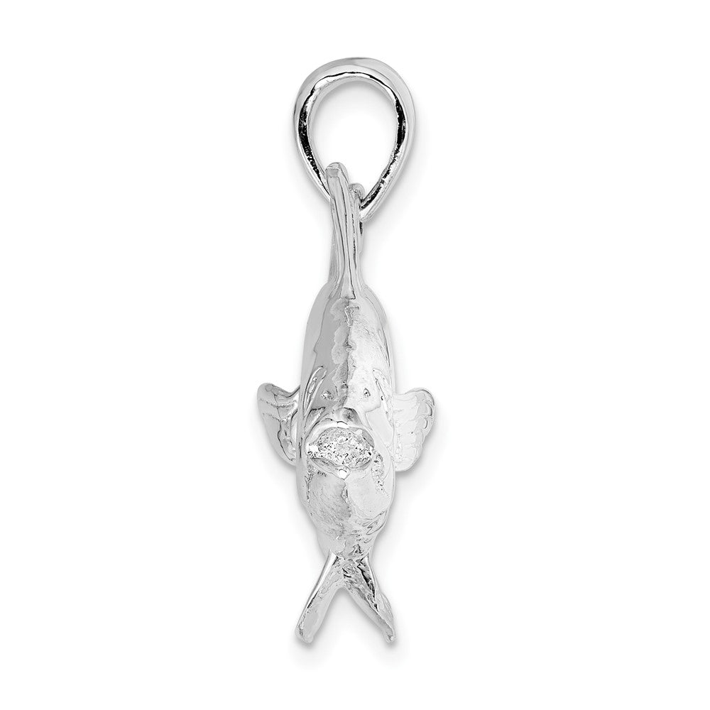 FJC Finejewelers 925 Sterling Silver Rhodium Plated Polished Skipjack Tuna Fish Charm 27 x 52 mm