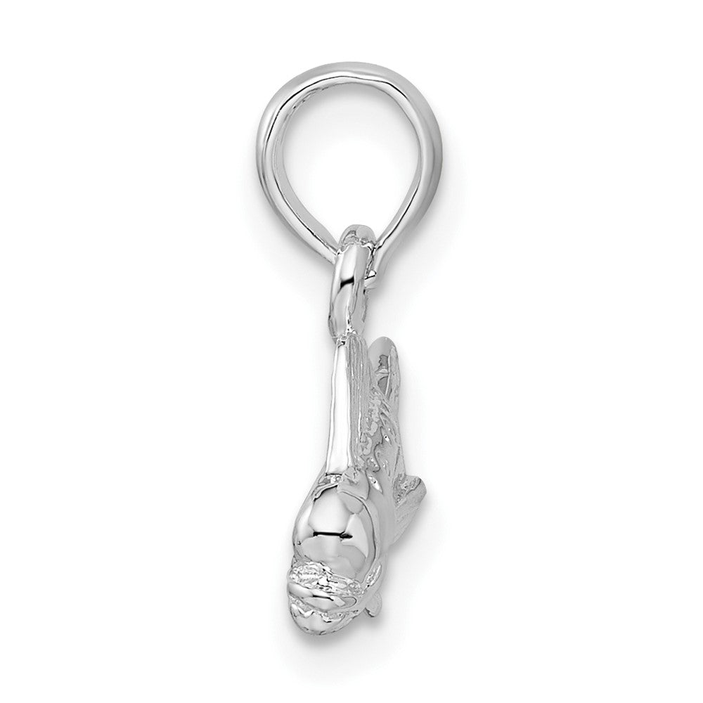 FJC Finejewelers 925 Sterling Silver Rhodium Plated Polished Mahi-Mahi Fish Charm 17 x 22 mm