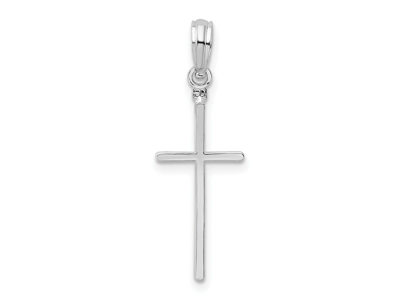 FJC Finejewelers 925 Sterling Silver Polished Thin Latin Cross Charm 9 mm