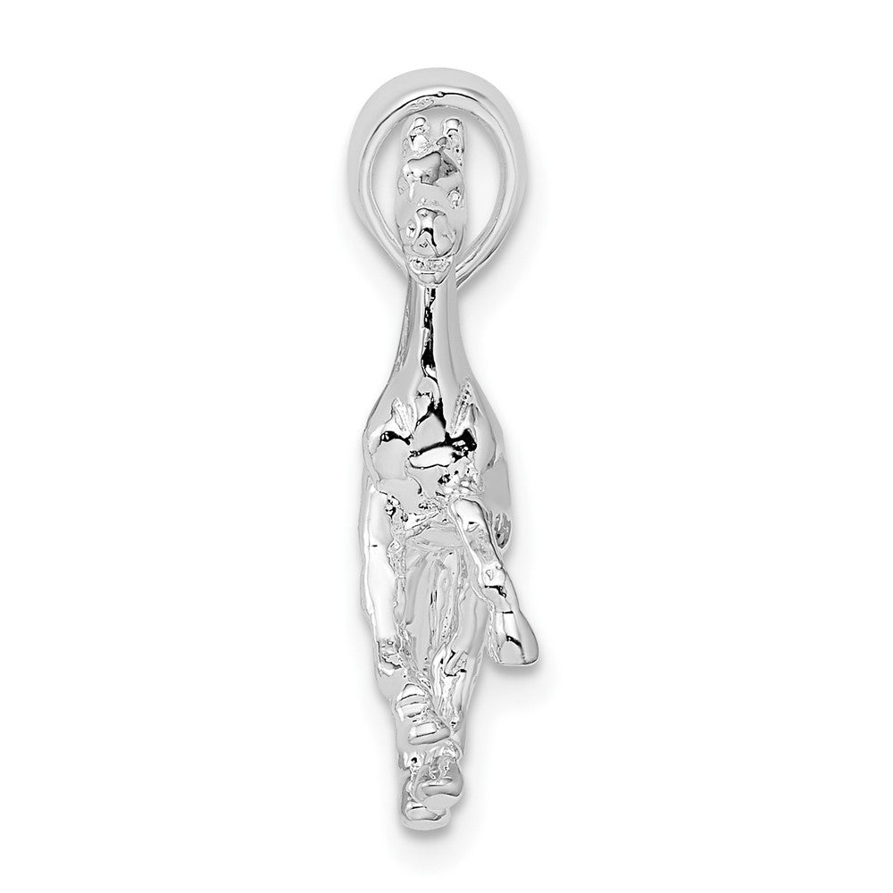 FJC Finejewelers 925 Sterling Silver Rhodium Plated Polished 3D Walking Horse Charm 23 mm