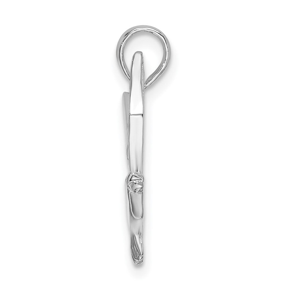 FJC Finejewelers 925 Sterling Silver Rhodium Plated Polished Flying Seagull Charm 15 mm