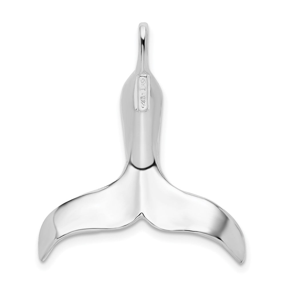 FJC Finejewelers 925 Sterling Silver Rhodium Plated Polished 3D Whale Tail Charm 29 x 25 mm