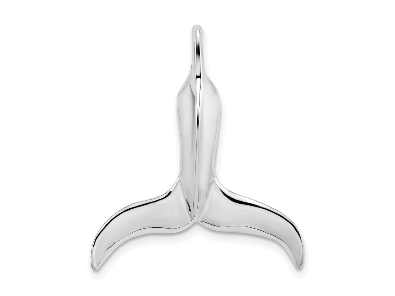 FJC Finejewelers 925 Sterling Silver Rhodium Plated Polished 3D Whale Tail Charm 29 x 25 mm