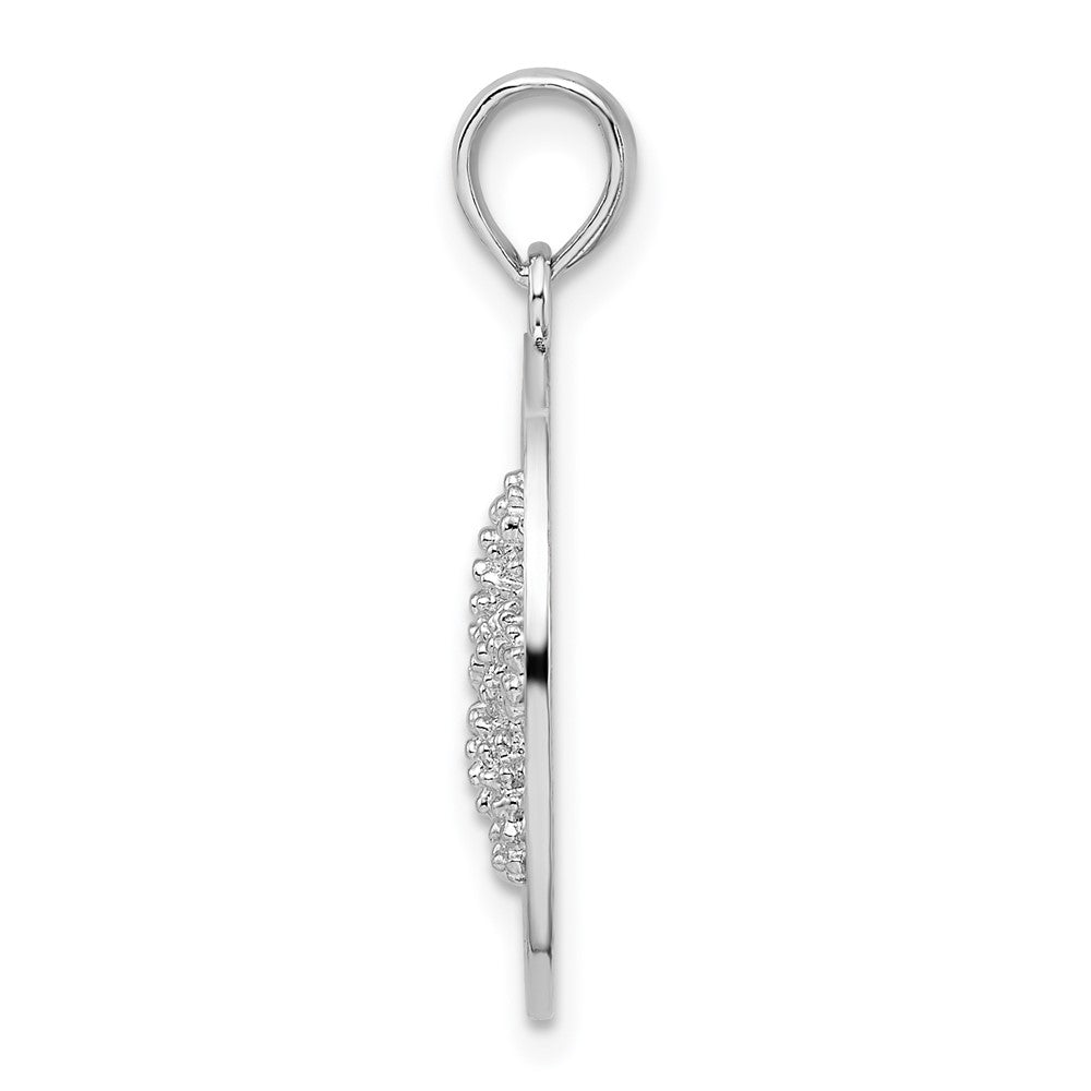 FJC Finejewelers 925 Sterling Silver  Marathon FL Keys Circle with Starfish Charm 25 x 18 mm