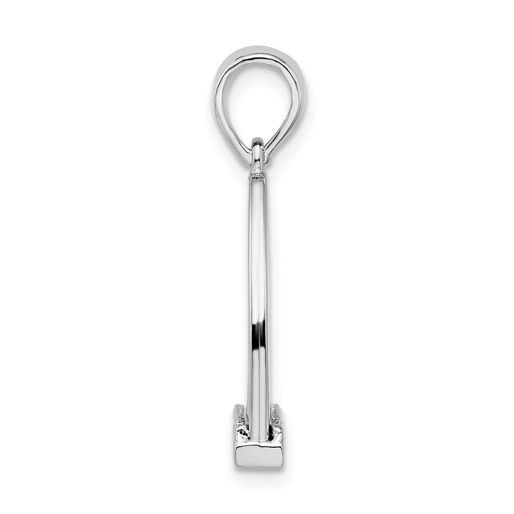 FJC Finejewelers 925 Sterling Silver Polished 3D Large Horse Stirrup Charm 16 mm
