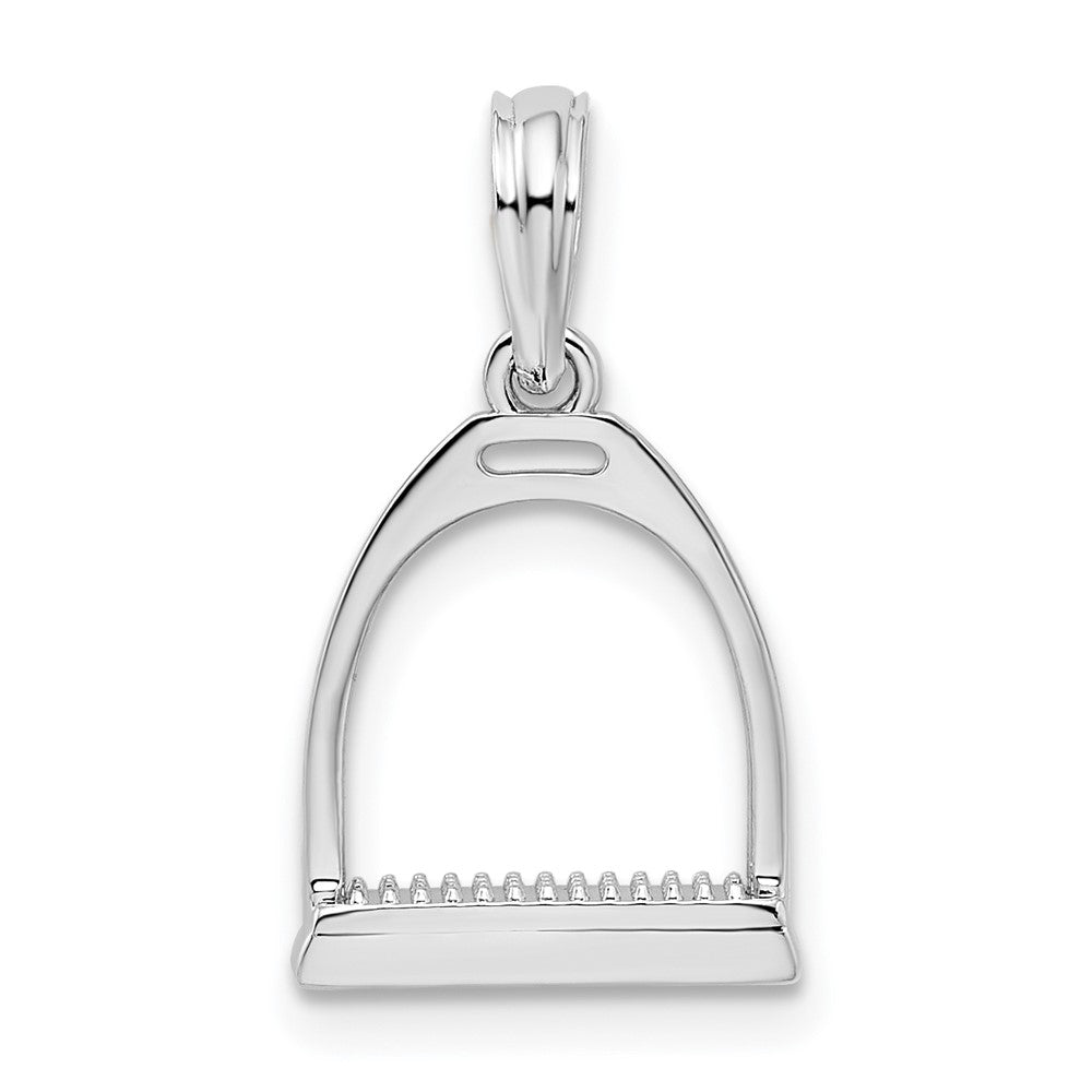 FJC Finejewelers 925 Sterling Silver Polished 3D Horse Stirrup Charm 10 mm