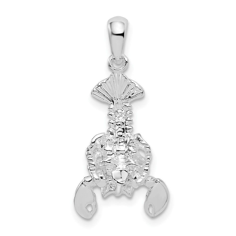 FJC Finejewelers 925 Sterling Silver Rhodium Plated Polished Moveable Lobster Charm 27 x 12 mm