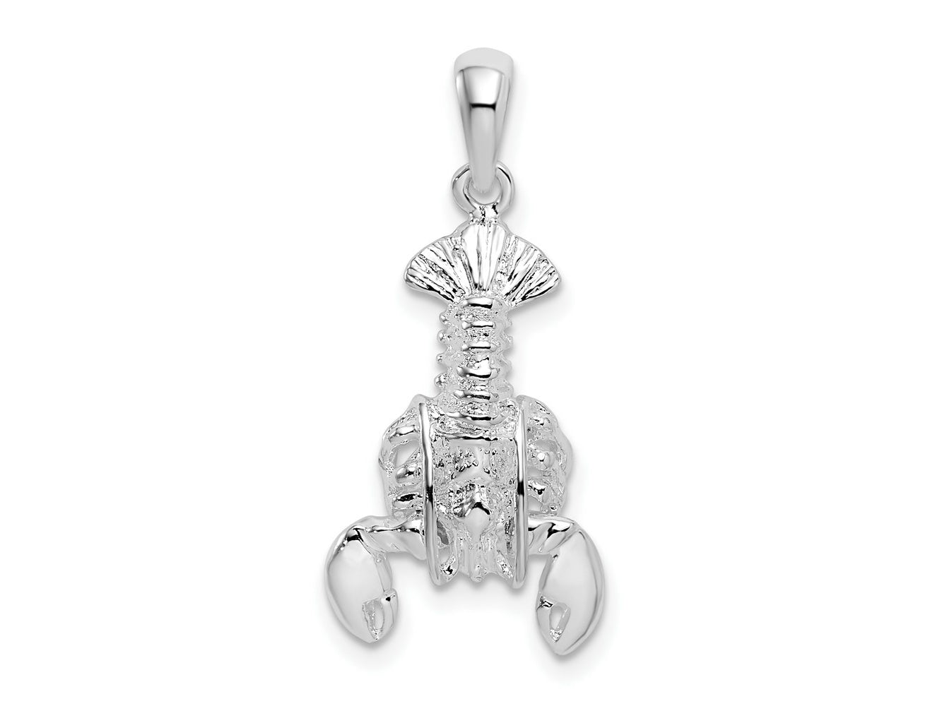 FJC Finejewelers 925 Sterling Silver Rhodium Plated Polished Moveable Lobster Charm 27 x 12 mm