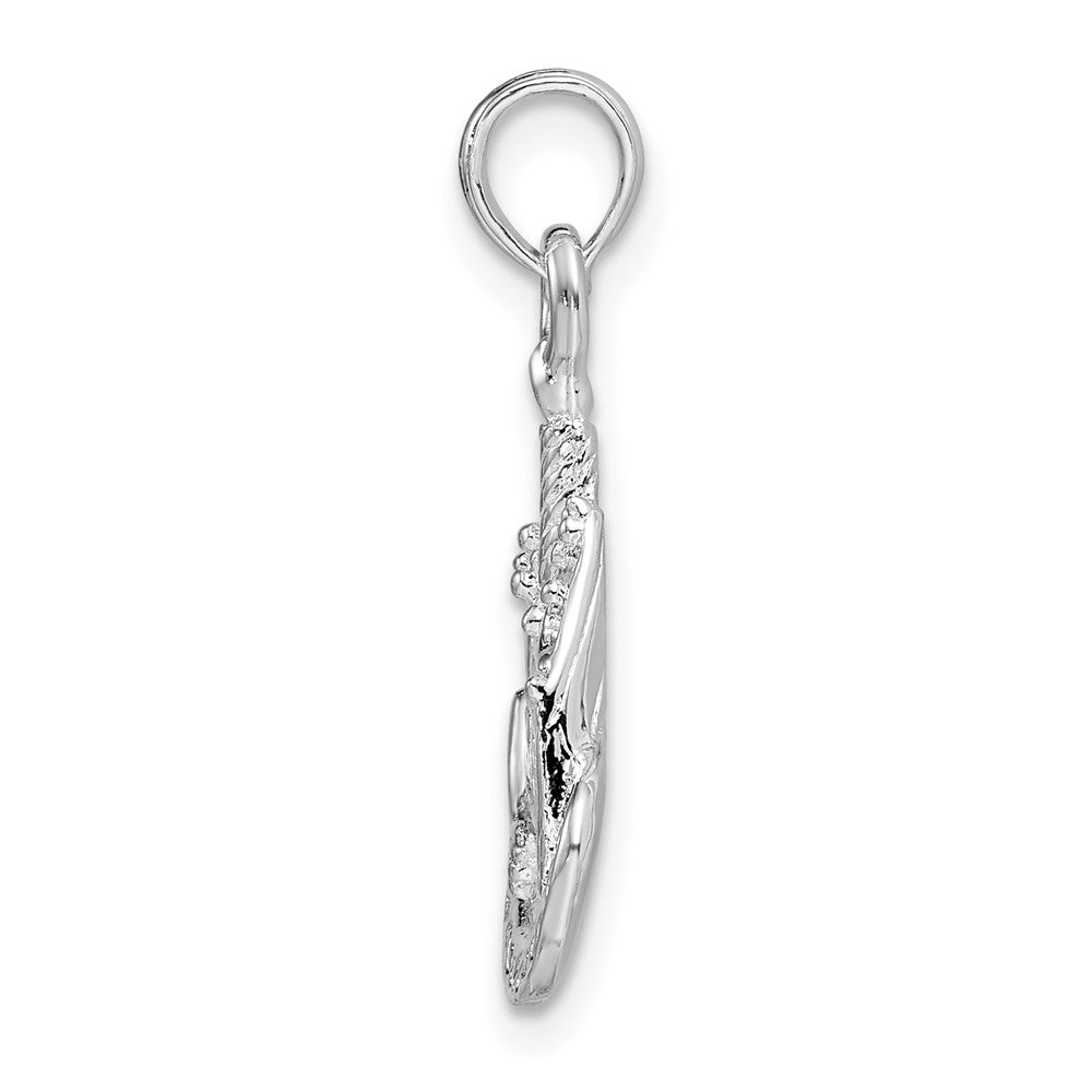 FJC Finejewelers 925 Sterling Silver Polished Happy Birthday Slice of Cake Charm