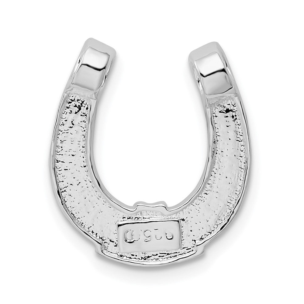 FJC Finejewelers 925 Sterling Silver Polished Horseshoe Chain Slide 15 mm