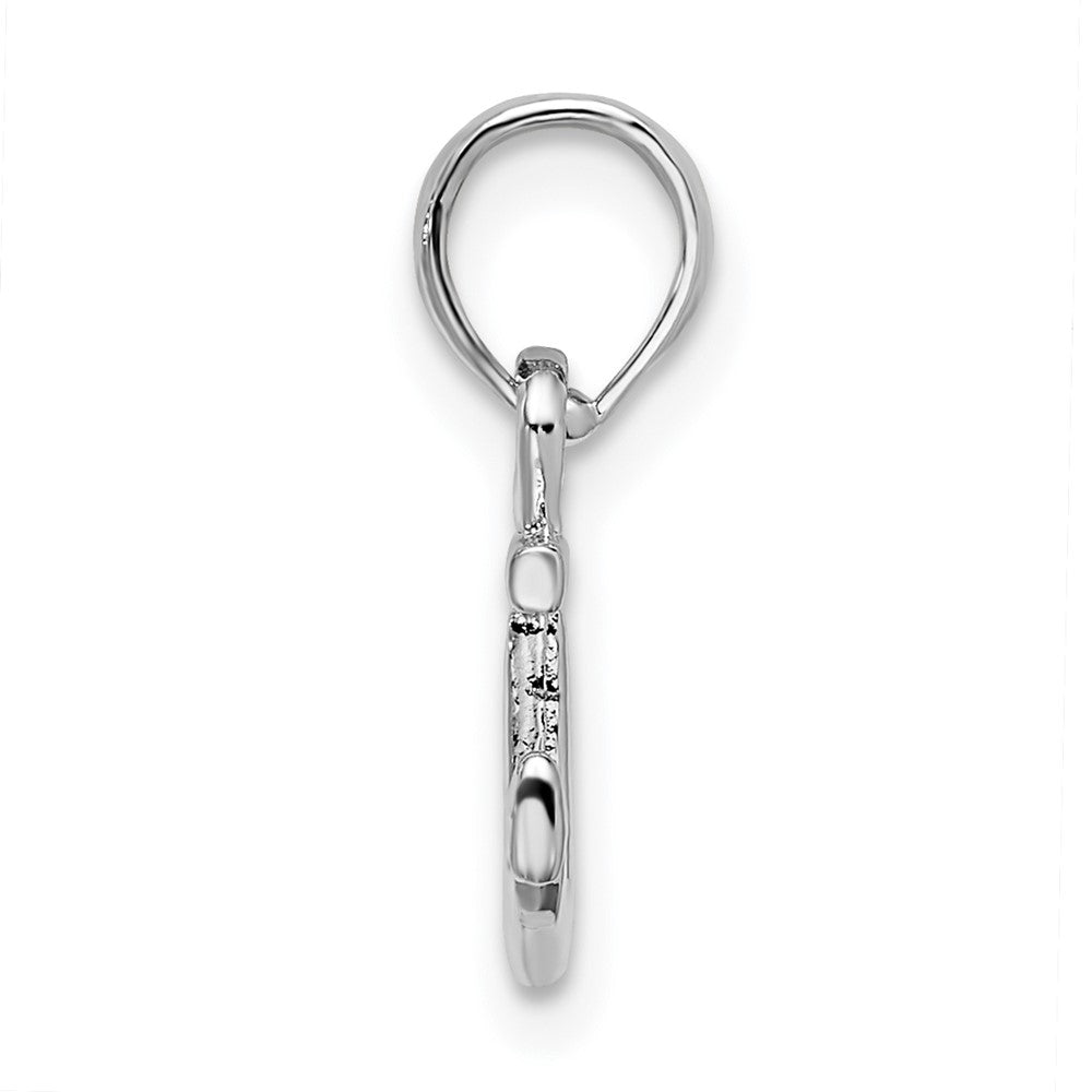 FJC Finejewelers 925 Sterling Silver Polished 3D Mini Anchor Charm 16 x 7 mm