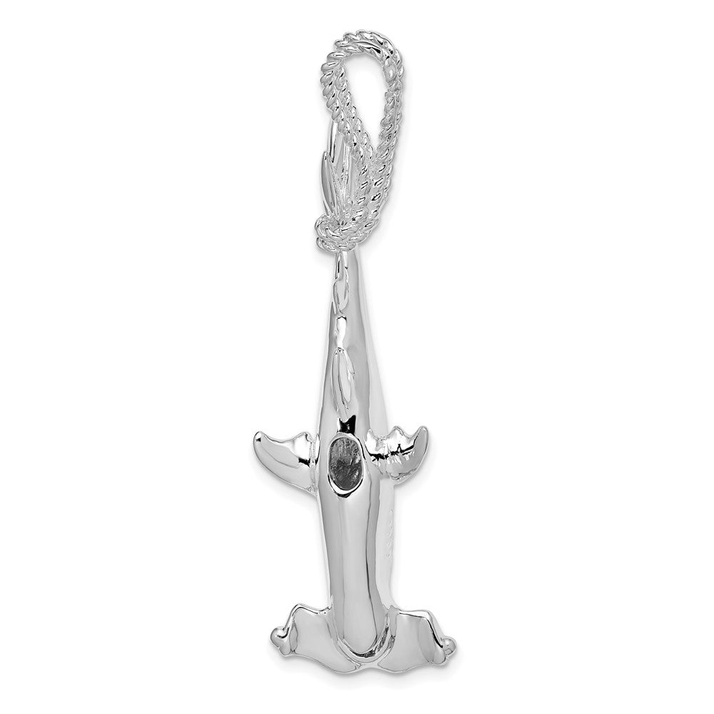 FJC Finejewelers 925 Sterling Silver d Polished 3D Hammerhead Shark Charm 55 x 17 mm