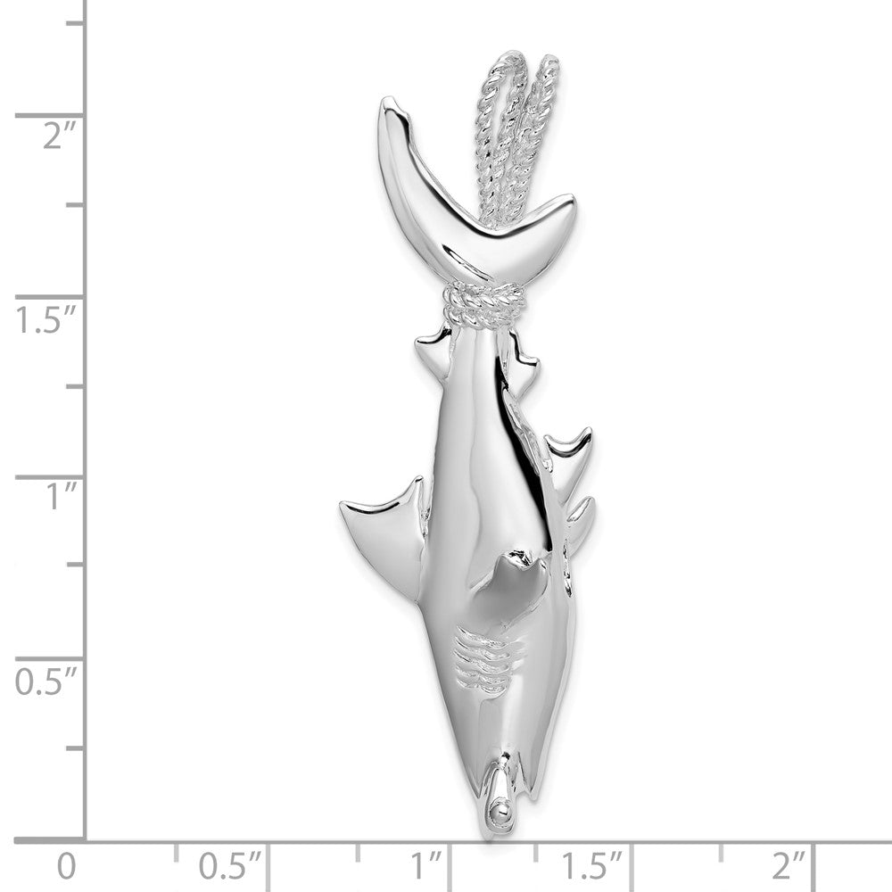 FJC Finejewelers 925 Sterling Silver d Polished 3D Hammerhead Shark Charm 55 x 17 mm
