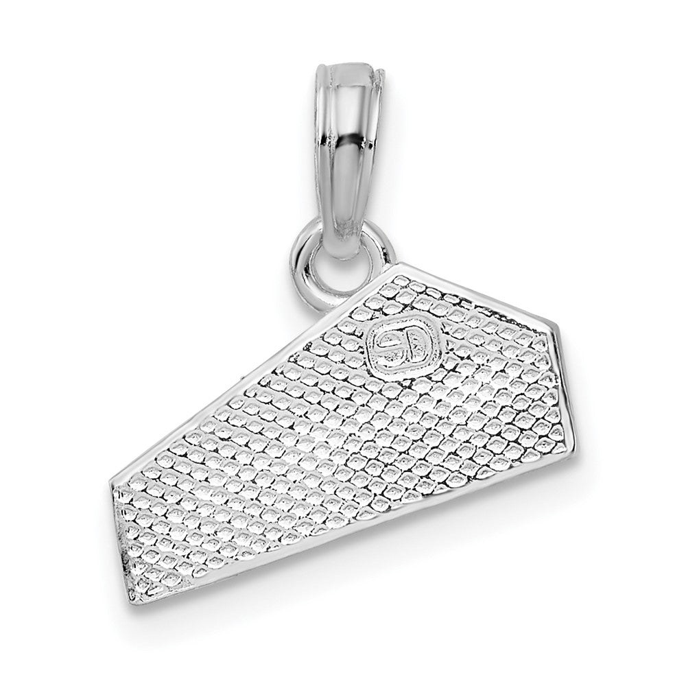 FJC Finejewelers 925 Sterling Silver Rhodium Plated Polished Cheese Wedge Charm 17 x 14 mm
