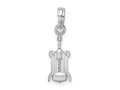 FJC Finejewelers 925 Sterling Silver Rhodium Plated Polished Wine Bottle Opener Charm 22 x 6 mm