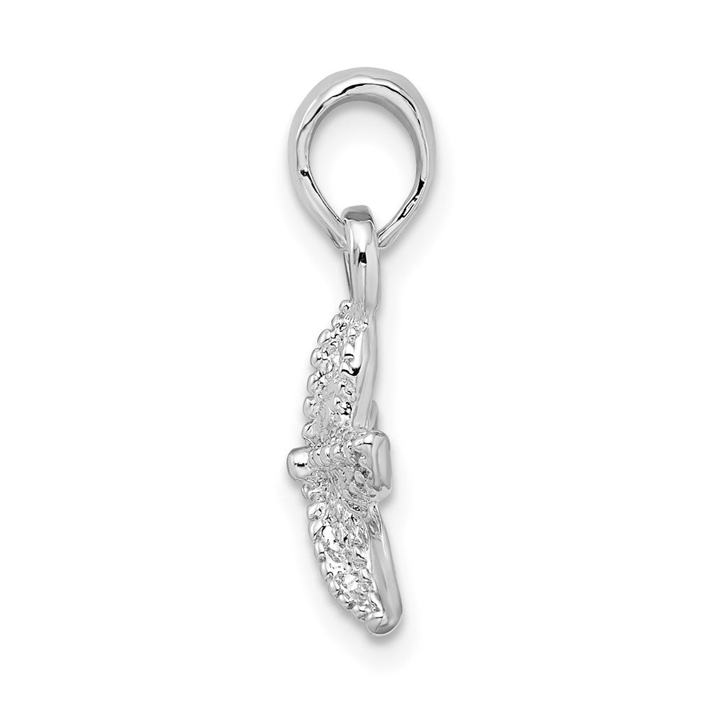 FJC Finejewelers 925 Sterling Silver Rhodium Plated Polished Starfish Charm 21 x 10 mm