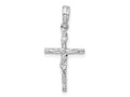 FJC Finejewelers 925 Sterling Silver Rhodium Plated Polished Thin Crucifix Charm 11 mm