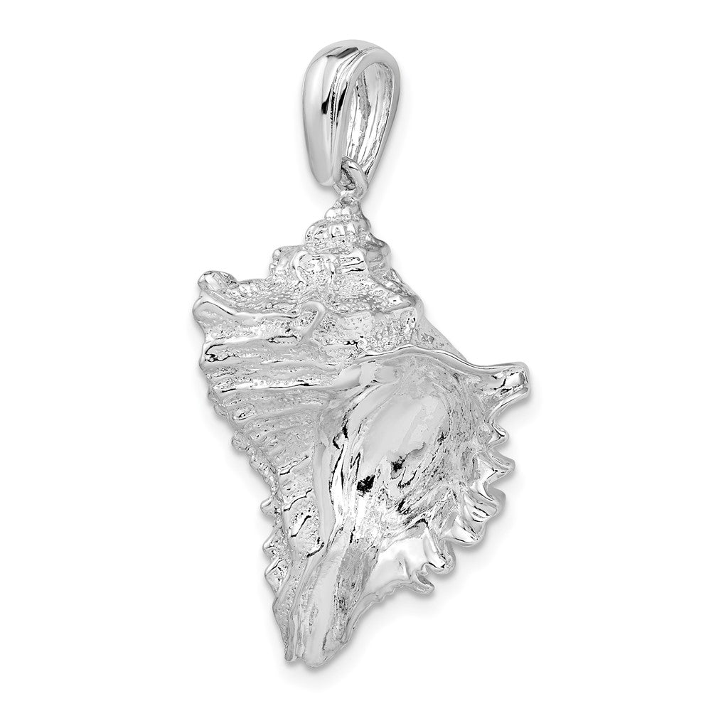 FJC Finejewelers 925 Sterling Silver Rhodium Plated Polished Conch Shell Charm 38 x 24 mm