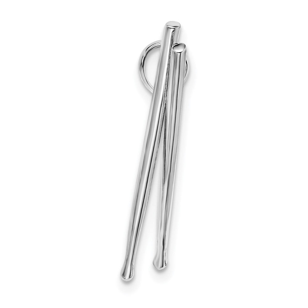 FJC Finejewelers 925 Sterling Silver d Polished Moveable 3D Drumsticks Charm 25 x 30 mm